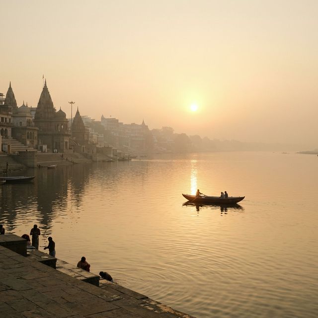 Sunrise over the Ganges
